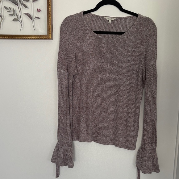 Lucky Brand Tops - Lucky Brand Women's Ribbed Knit Top with Bell Sleeves S